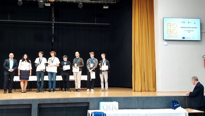 Medailové umístění žáků v rámci robotické soutěže ROBO2023 2-3