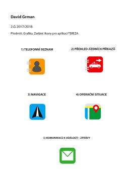 Ikony pro TEREZU - aplikaci záchranné služby železničních drah 3-3