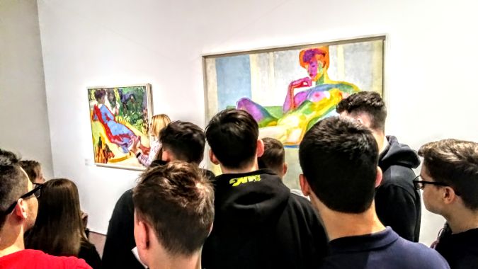 Návštěva výstavy malíře Františka Kupky 1-2
