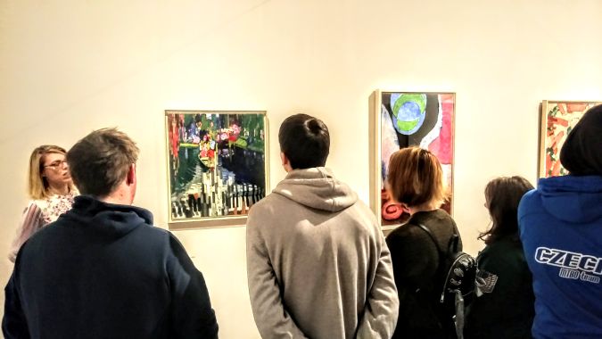Návštěva výstavy malíře Františka Kupky 2-1