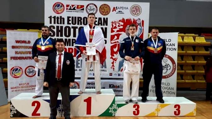 Úspěch na Mistrovství Evropy v karate 1-1